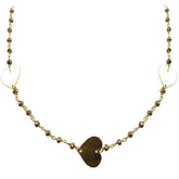 CHG-201-PY-18" 18K Gold Overlay Necklace With Pyrite Beads Bali Designs Inc